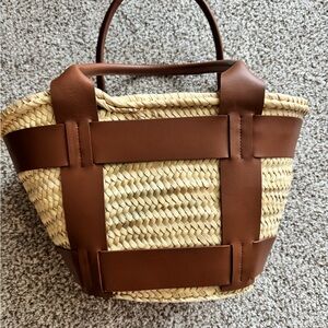 DeMellier Tan and Brown Woven Tote